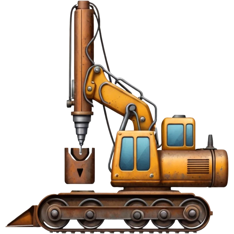 generate a drill machine on tracks emoji
