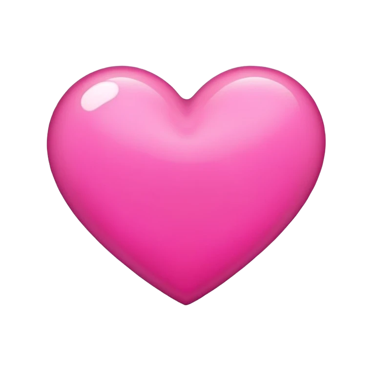 Pink heart  emoji