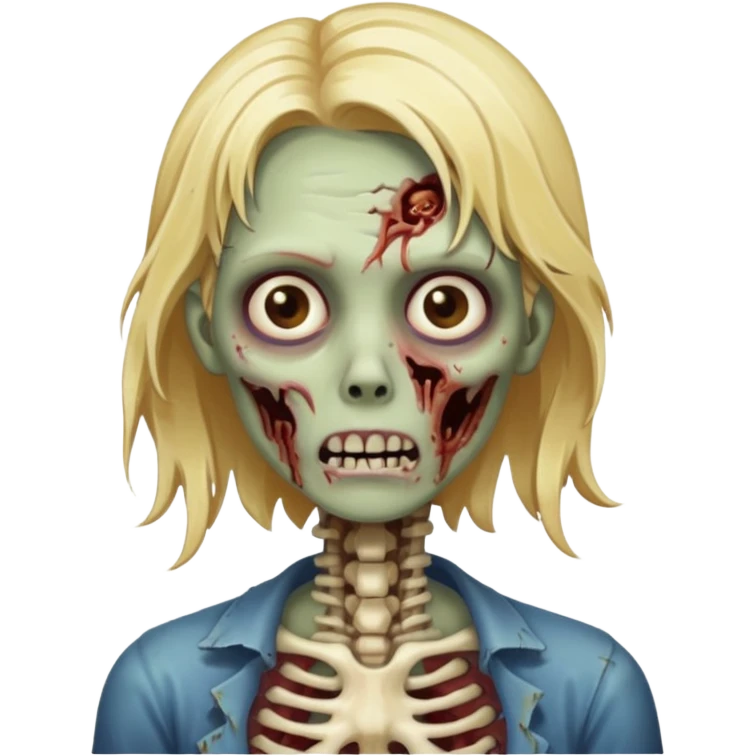 blonde zombie emoji