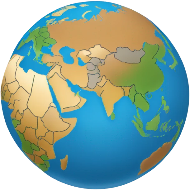 globe central asia emoji