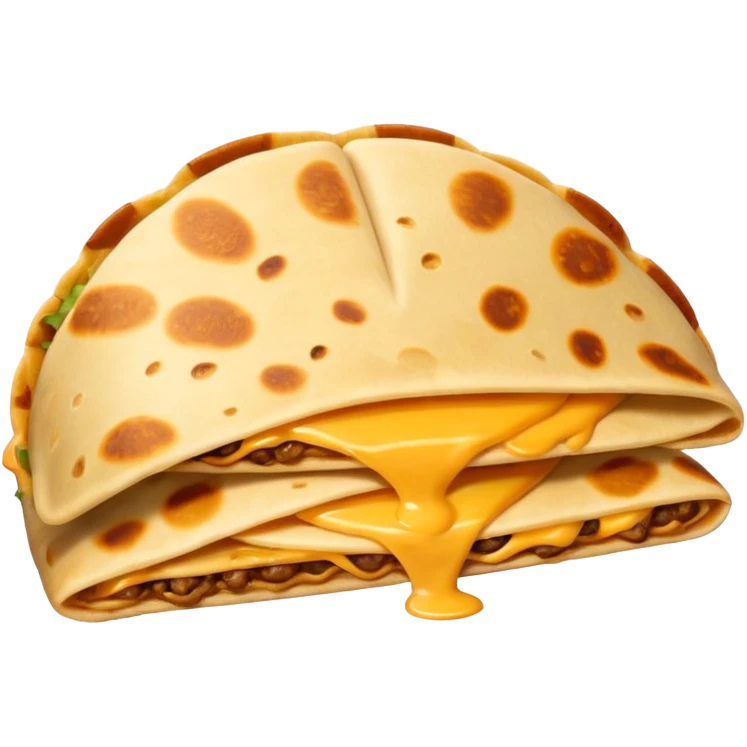 make a blend of a quesadilla and a armadillo emoji