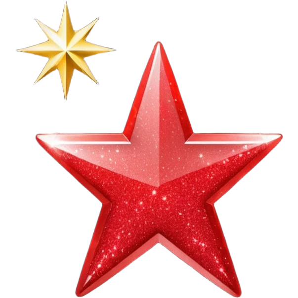 red glitter check mark emoji