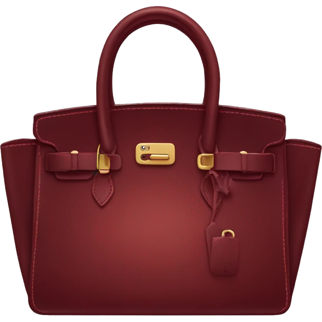 Dark red birkin emoji
