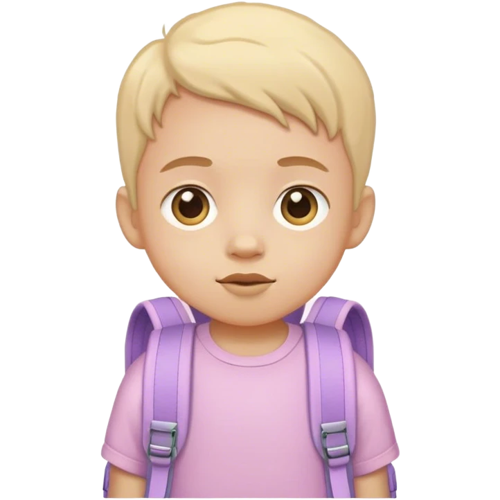 child with pastel backpack emoji