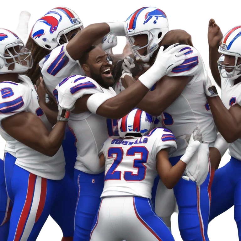 Buffalo Bills celebrating emoji