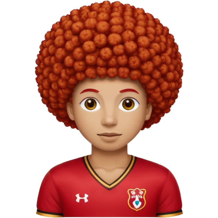 red curly black rabbit with jersey and hat emoji