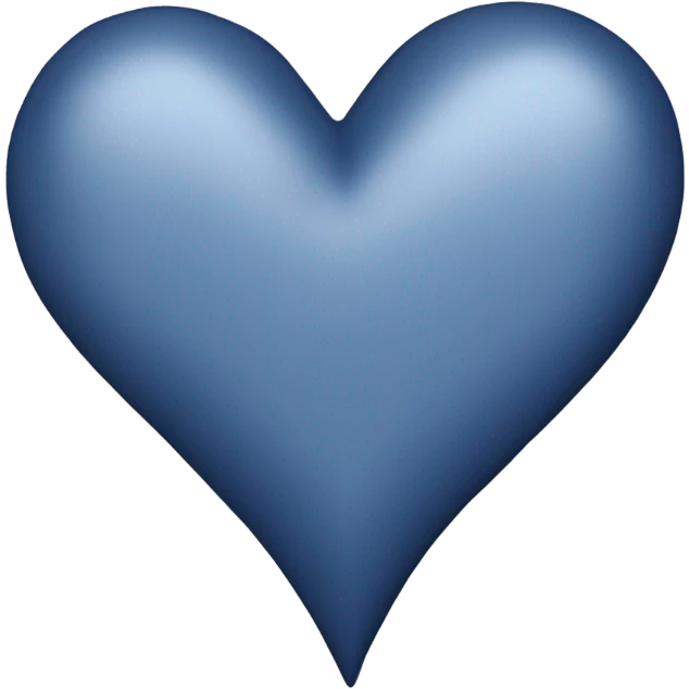 Navy blue heart emoji