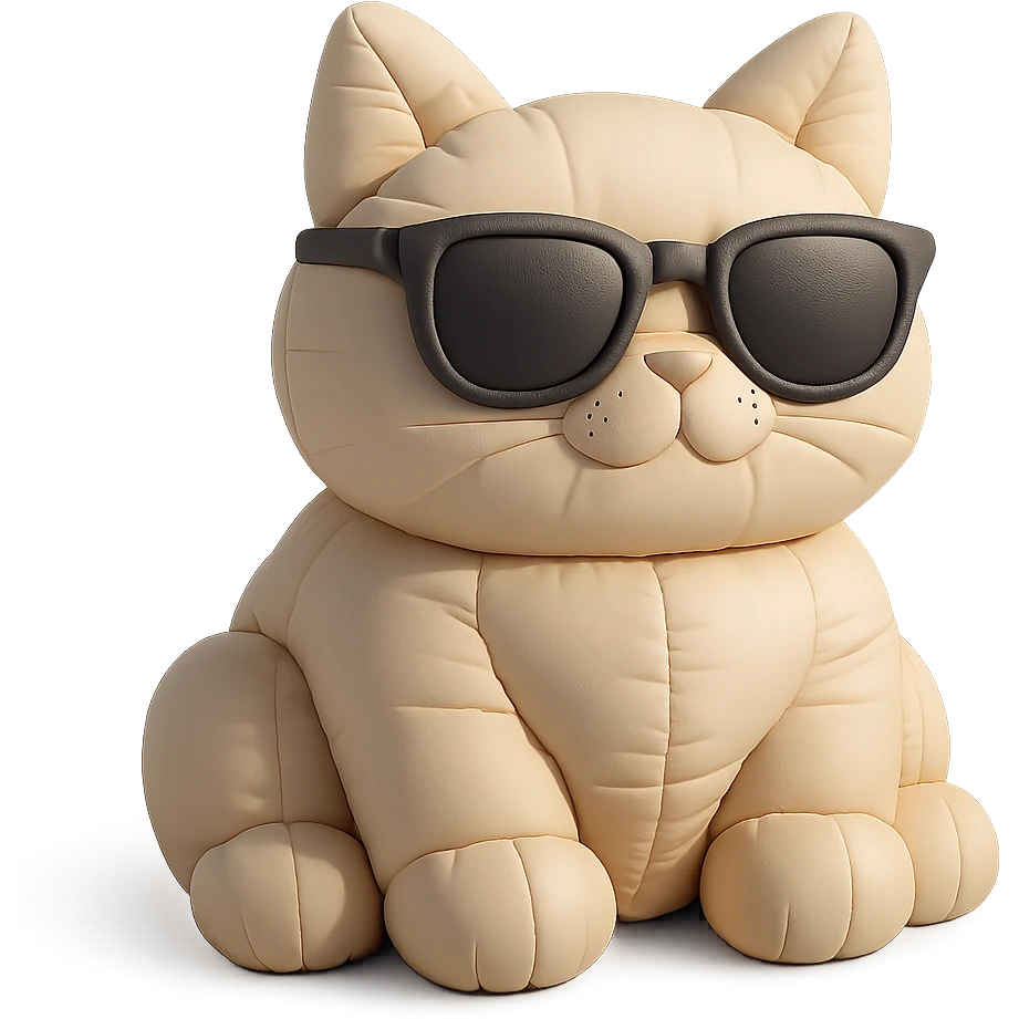 Cat wearing sunglasses emoji