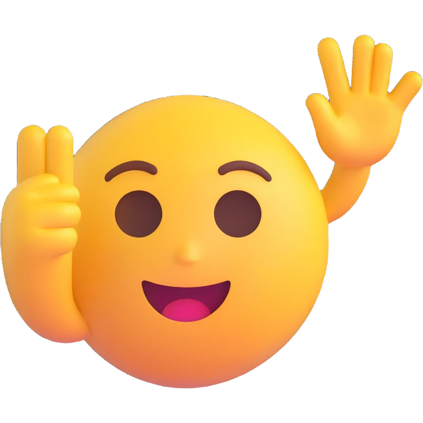 the concept of admiration, 3D emoji style, expressive, friendly emoji