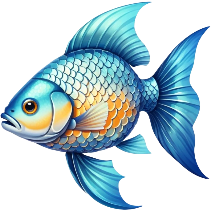 Fish catching a fish emoji