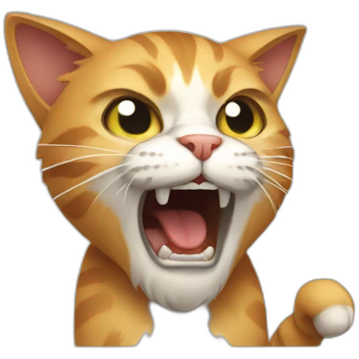 cat raging emoji