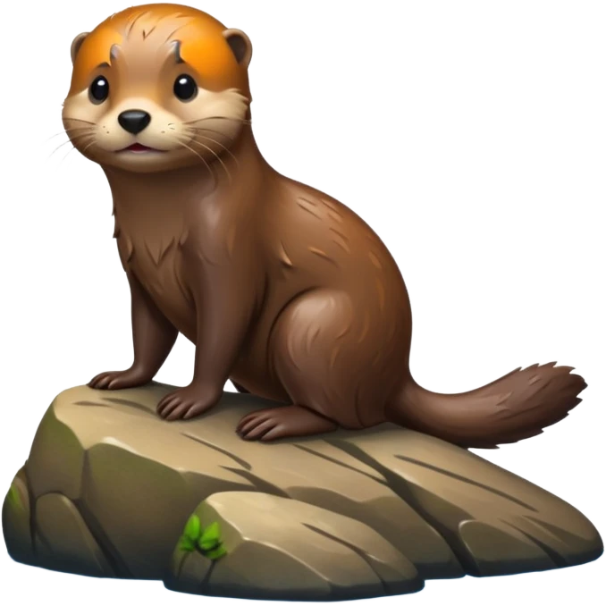 otter on rock emoji