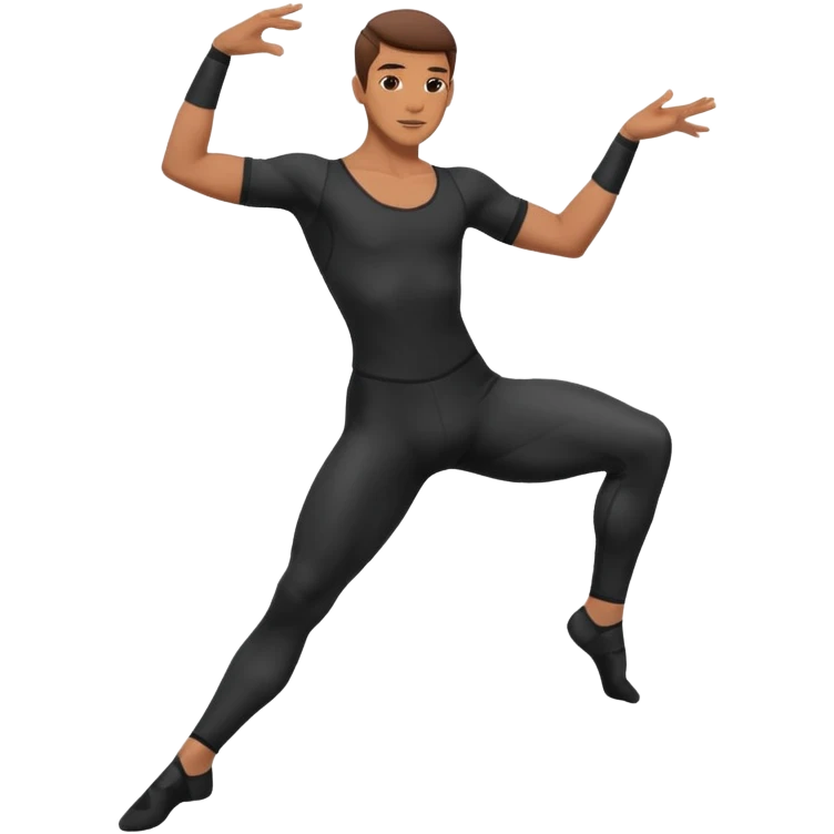 male dance choreographer with full tights  emoji