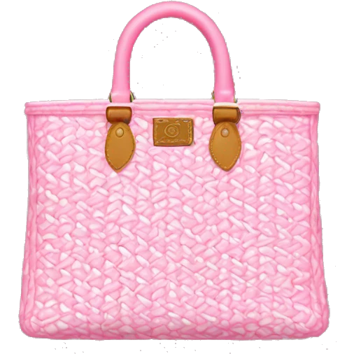 pink and white goyard bag emoji