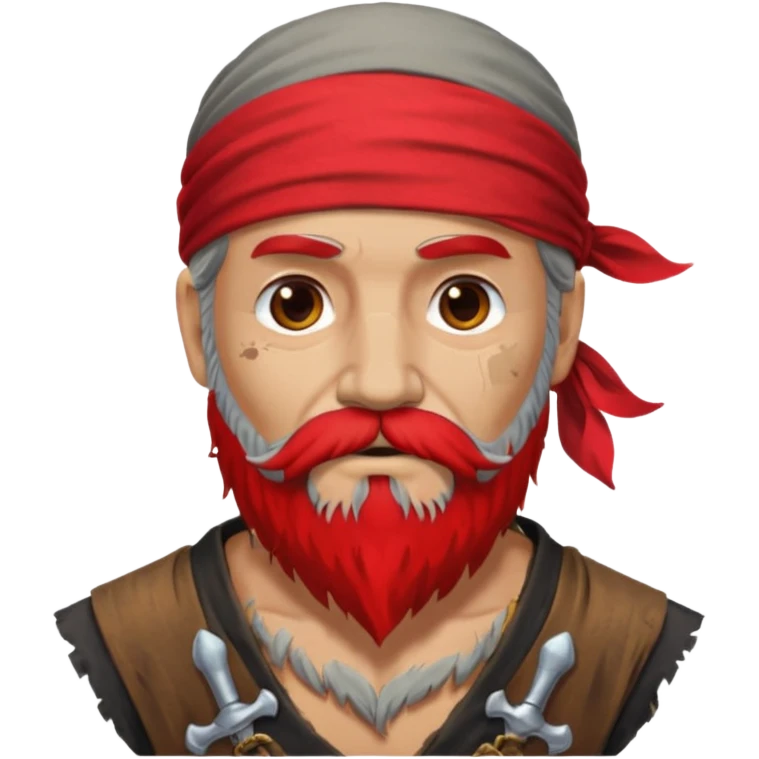 Pirate with very Long Beard. emoji