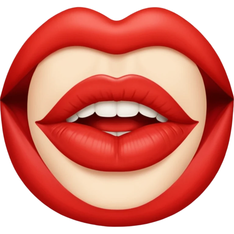 une bouche féminine qui lèche un sexe d'homme emoji