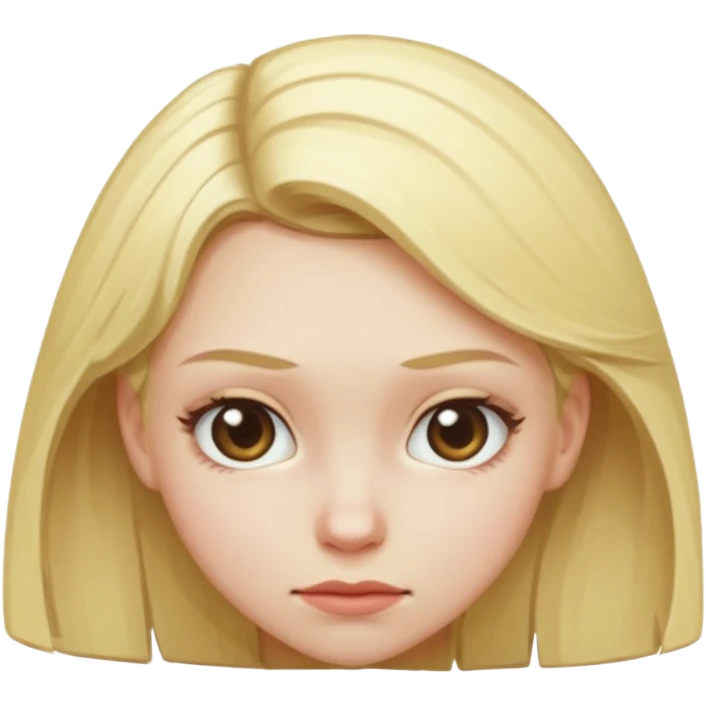 Blonde girl bent over  emoji