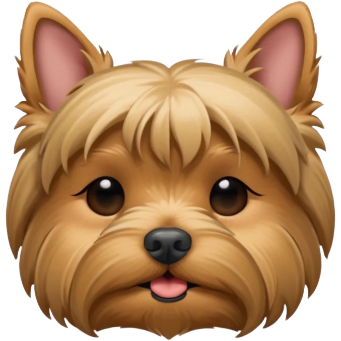 yorkshire laying down with closed eyes emoji