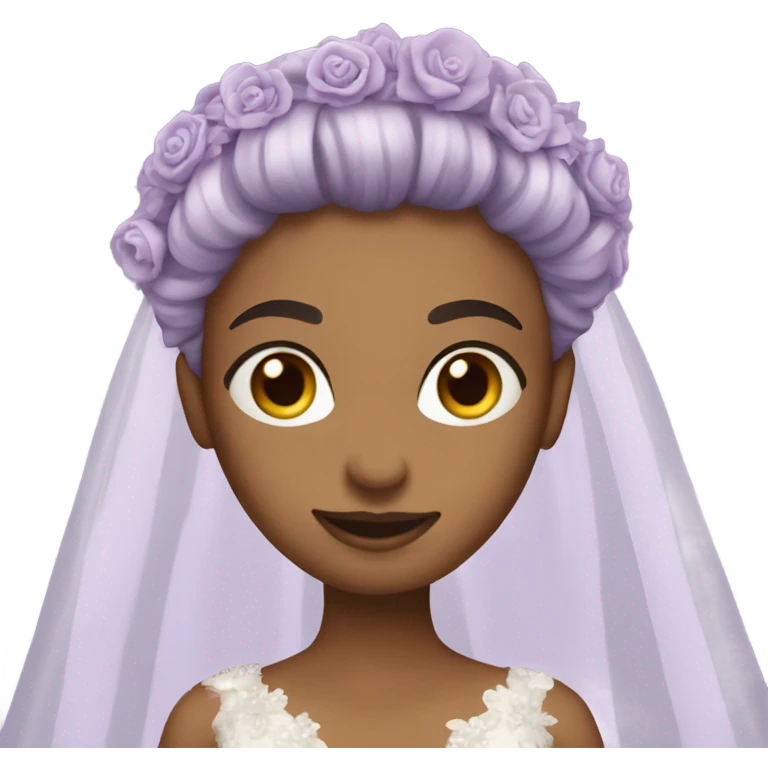 lavender wedding dress emoji