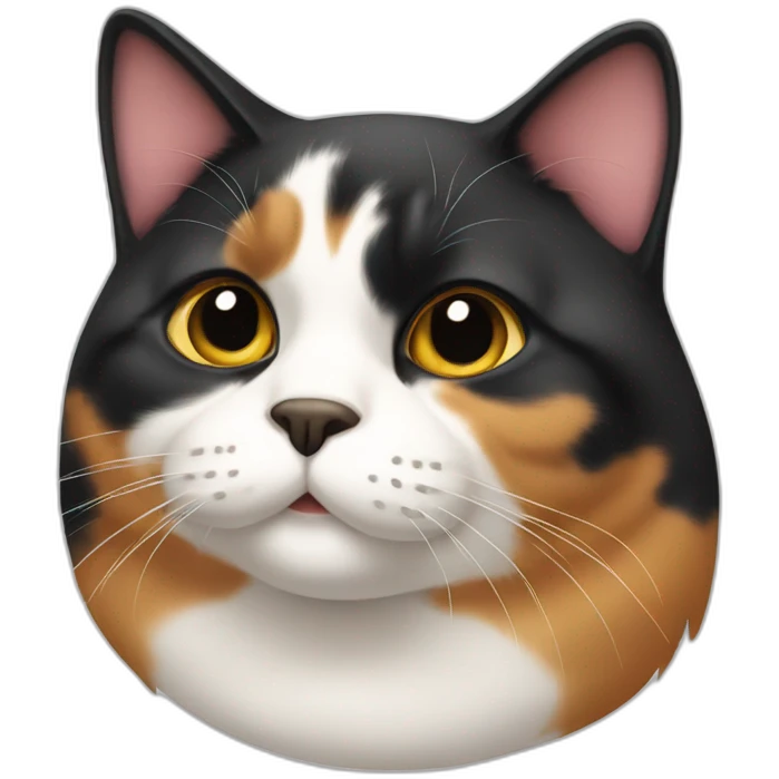 Fat Calico Cat emoji