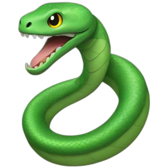 dumb snake emoji