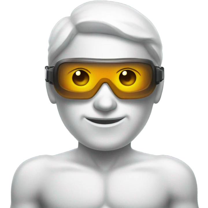 martian barman shirtless and goggles emoji