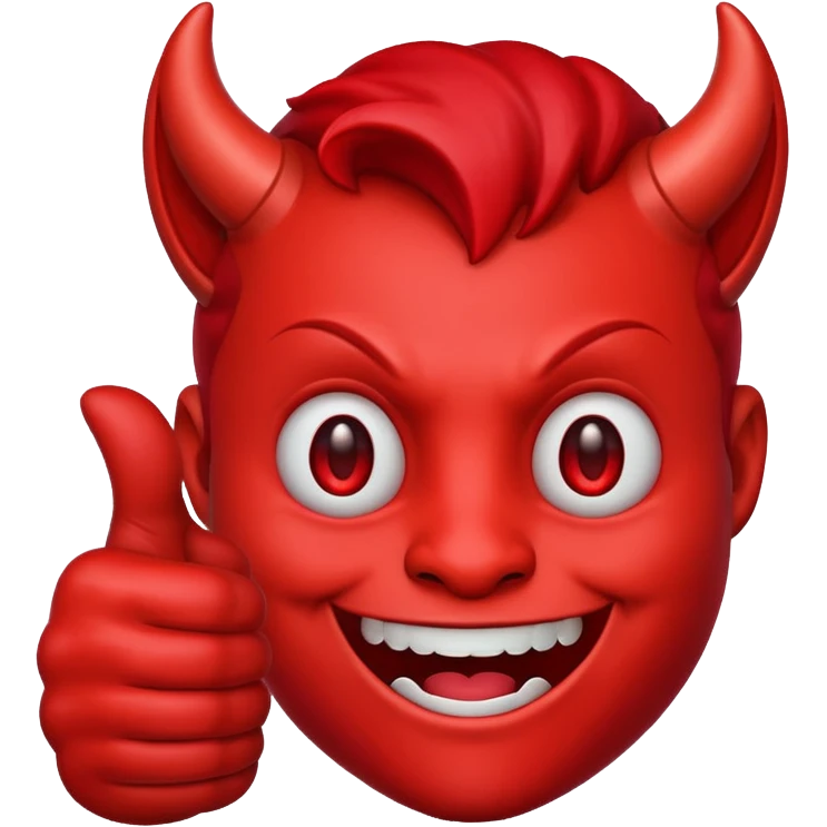 Devil emojie with thumb up  emoji