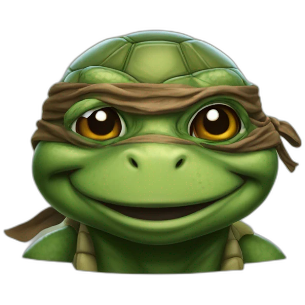 ninja turtle hyper realistic emoji