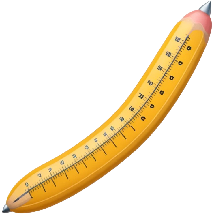 penis with ruler markings emoji