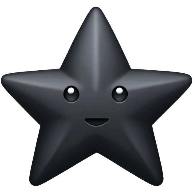 Black star  emoji