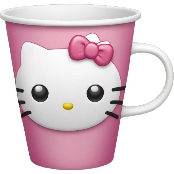 hello kitty empty cup emoji