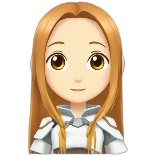 Asuna from sword art online dans son appareil naturel emoji