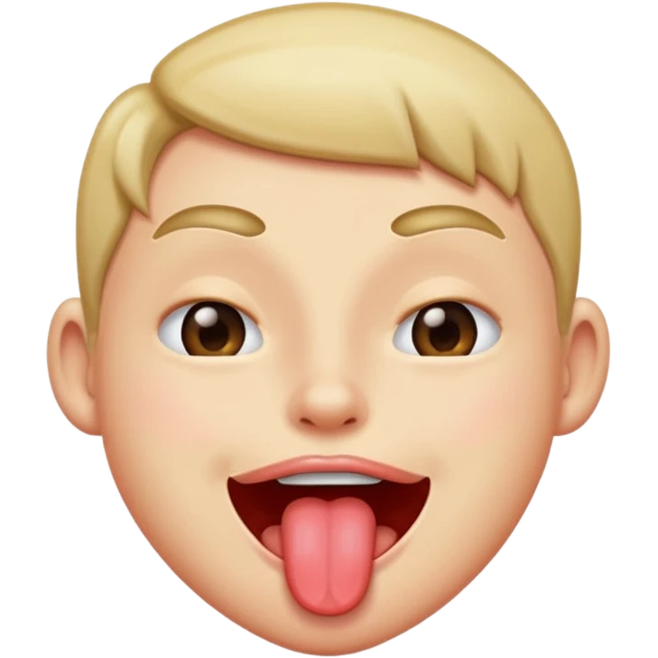 Tongue out while winking emoji