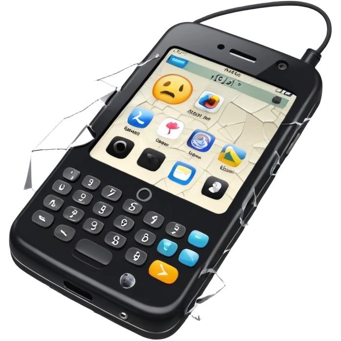 A broken irc phone emoji
