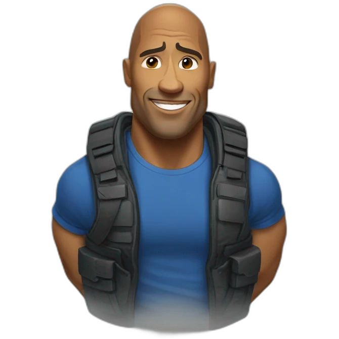 Sourcile de the rock emoji