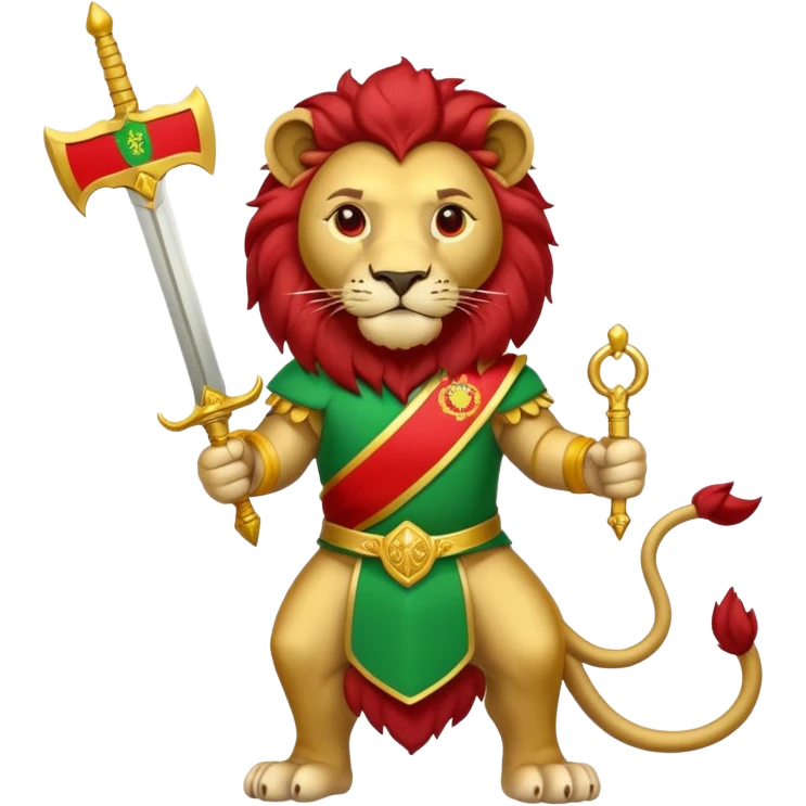 Lion and sun iran flag emoji