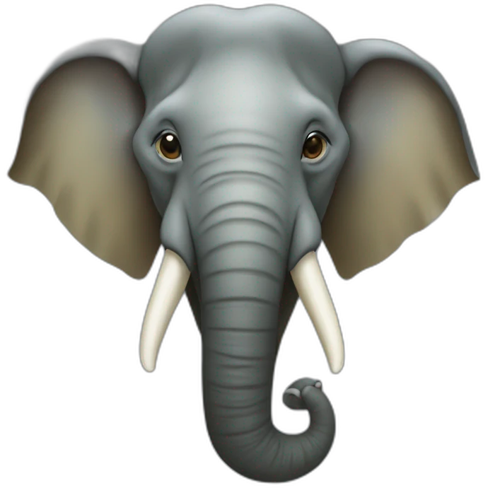 Borneo Pygmy Elephant head emoji