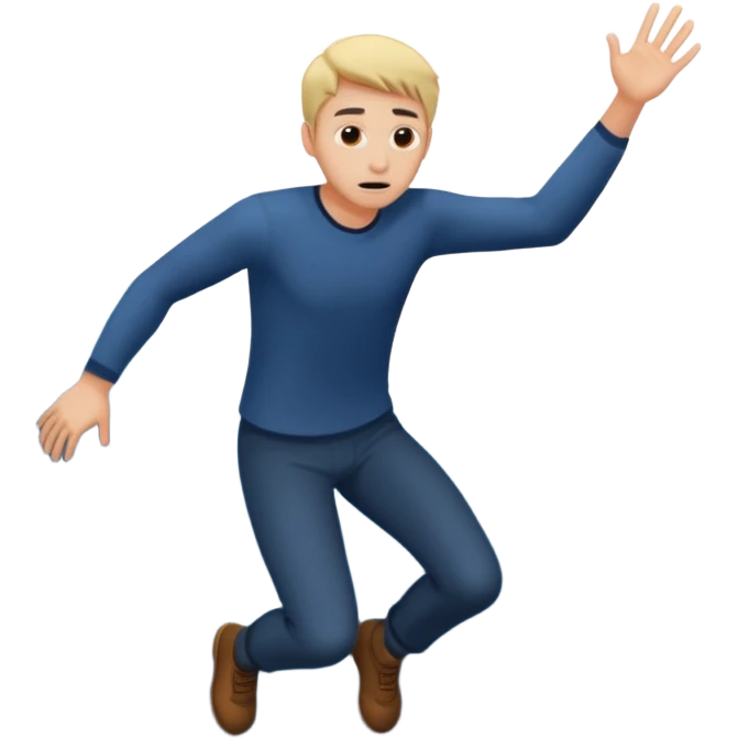 man falling into the void emoji