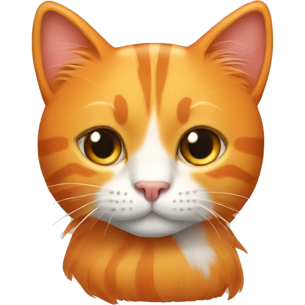 Big orange cat AND small tricolour kitty emoji