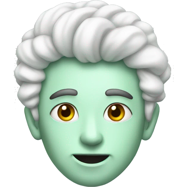 White mint emoji