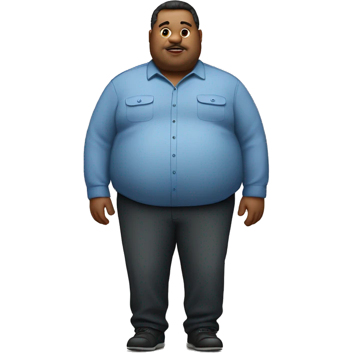 Extremely fat man  emoji