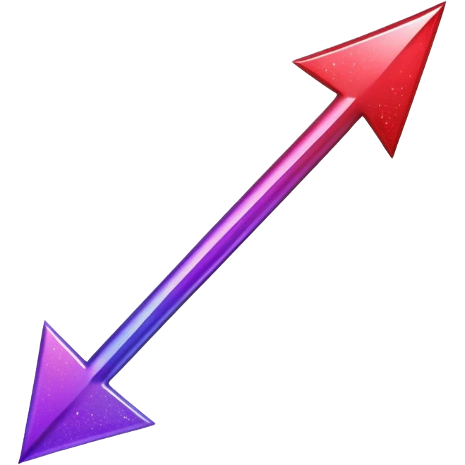 color gradient between red and purple glitter arrow for right emoji