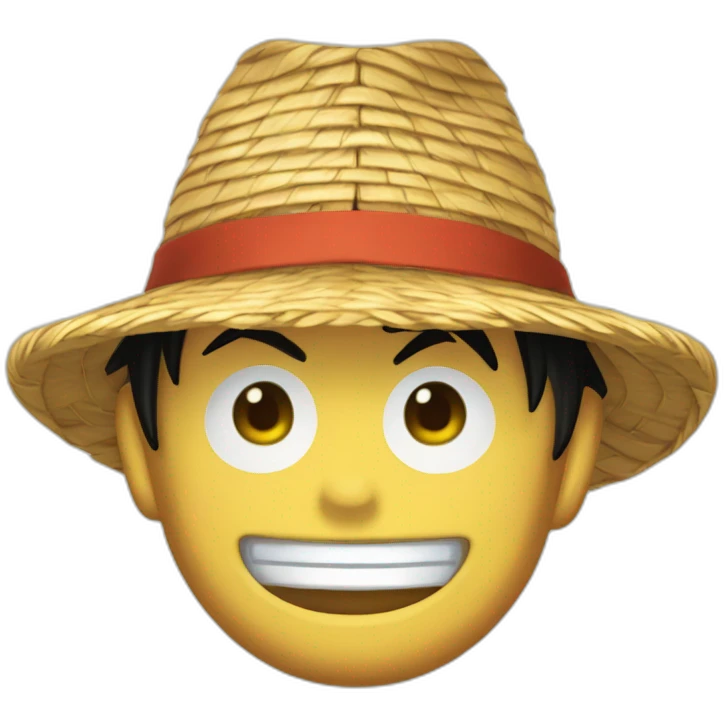 Chapeau de paille de luffy emoji