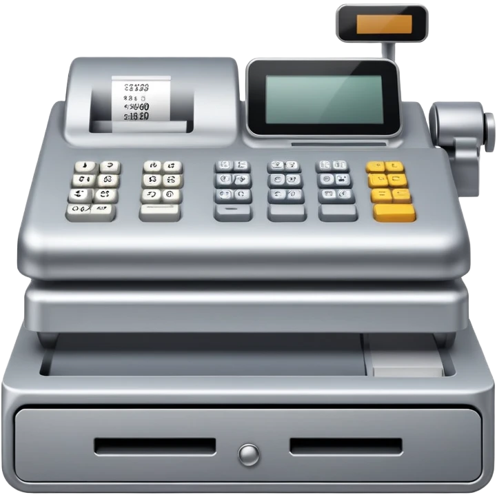 retail cash register with display and buttons emoji