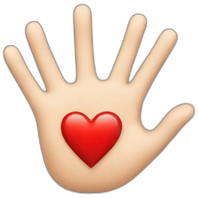 Coeur avec des mains emoji