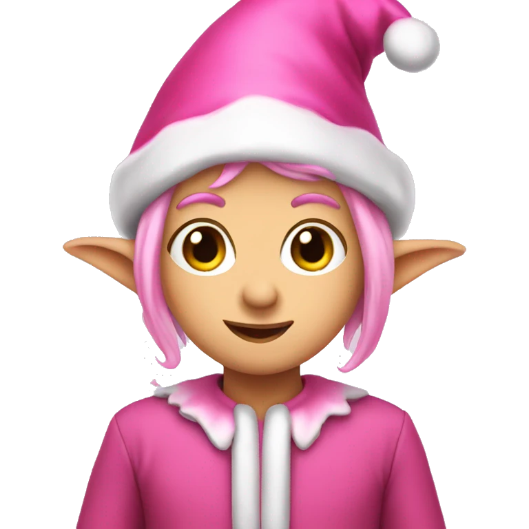 Pink elf emoji