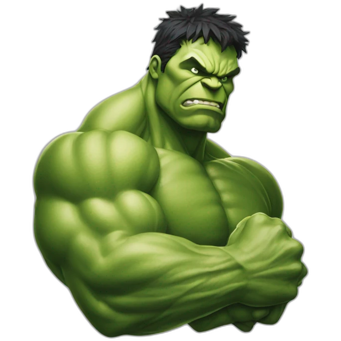 hulk with small hand emoji