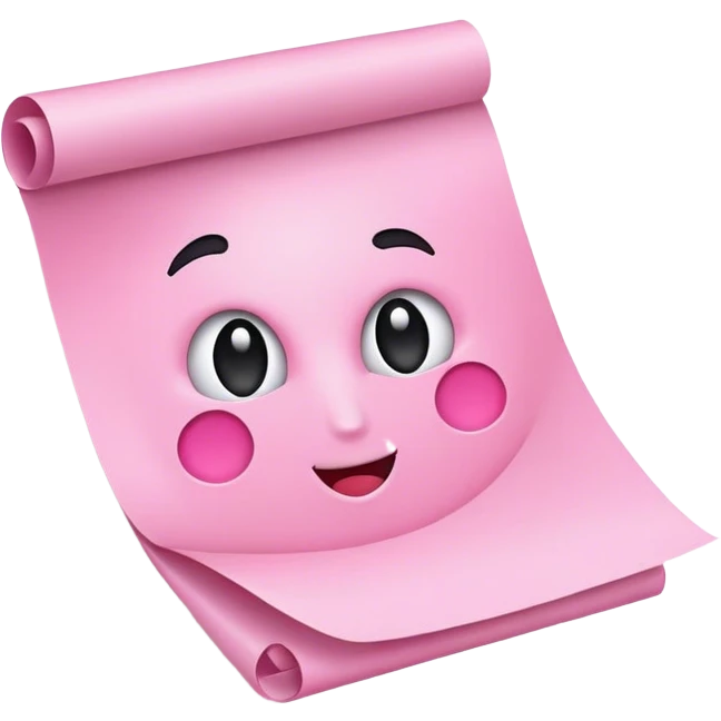 粉色的试卷 emoji