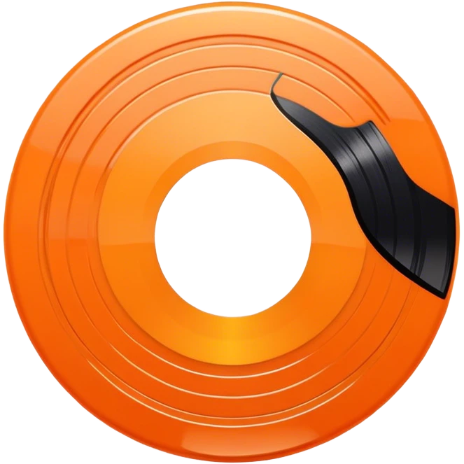  vinyl record orange emoji