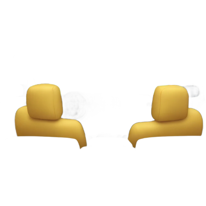 Inside car view from backseat emoji
